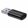 Перехідник USB 3.1 M to USB-C F black Baseus (ZJJQ000101) - Image 1