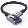 Перехідник OTG USB 3.0 AF to USB-C 0.1m US378 black Ugreen (70889) - Image 1