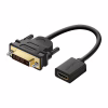 Переходник DVI M to HDMI F 0.22m black Ugreen (20118) - Image 1