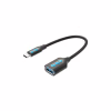 Переходник OTG USB 3.1 AF to USB-C 0.15m black Vention (CCVBB) - Image 1