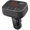 FM модулятор Promate SmarTune 2+ BLUETOOTH 5.0 USB QC 3.0 AUX/SD/USB BLACK (smartune-2+.black) - Image 1