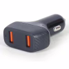 Зарядний пристрій Gembird 2 port 36W QC3.0 (TA-U2QC3-CAR-01) - Image 1