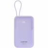 Батарея универсальная Canyon 10000mAh OnPower 101 PD/22.5W built-in cable Purple (CNS-CPB101PU) - Image 1
