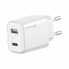 Зарядний пристрій Grand-X CH-890 Fast Charge 1xUSB-C PD20W + 1xUSB QC4.0 + AFC SCP FCP Black (CH-890) - Image 1