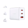 Зарядний пристрій D-Link 2xUSB-C + 1xUSB-A 65W GaN white (DCP-651) - Image 1