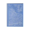 Канцелярская книга Axent Maps Amsterdam А4 в твердой обложке 96 листов в клетку Голуб (8422-507-A) - Image 1