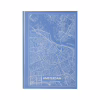 Канцелярская книга Axent Maps Amsterdam А4 в твердой обложке 96 листов в клетку Голуб (8422-507-A) - Image 1