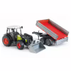 Спецтехніка Bruder Трактор Nectis 267 F с погрузчиком и прицепом, М1:16 (02112) - Image 1