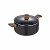 Каструля Bergner Earth black, з кришкою 20 см, 2.5 л (BG-32035-BK) - Image 1