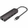 Концентратор Vention USB-C to 3xUSB 2.0+MicroUSB+RJ45 100M Ethernet black (TGOBB) - Image 1