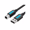 Кабель для принтера USB 2.0 AM/BM 1.0m 480Mbps PVC black Vention (COQBF) - Image 1