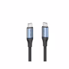 Дата кабель USB-C to USB-C 1.0m Thunderbolt 4 240W (50V/5A) 8K60Hz Gray Aluminum Alloy Vention (TAVHF) - Image 1