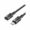 Дата кабель USB-C M/F 1.2m extension U107 black HOCO (6931474789990) - Image 1
