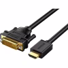 Кабель мультимедійний HDMI M to DVI M 3.0m HD106 black Ugreen (10136) - Image 1