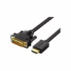 Кабель мультимедійний HDMI M to DVI M 3.0m HD106 black Ugreen (10136) - Image 1
