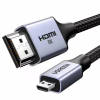 Кабель мультимедійний HDMI M to HDMI micro M 2.0m V2.1 8K60Hz HD164 black Ugreen (15517) - Image 1