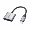 Переходник USB-C M to 3.5mm F + USB-C F PD60W Cabletime (CA915750) - Image 1