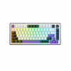 Клавіатура Hator Hellyberry HK75 Mechanical Linear RGB Wireless/Bluetooth/USB UA White/Violet (HK75_wireless) - Image 1