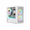 Корпус для ПК Logic concept PORTOS MESH+GLASS ARGB fans 3x120mm WHITE (AM-PORTOS-20-0000000-0002) - Image 1
