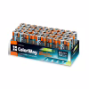 Батарейка ColorWay AA LR6 Alkaline Power (щелочные) * 40 colour box (CW-BALR06-40CB) - Image 1