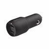 Зарядное устройство Belkin Car Charger (24W) Dual USB-A, USB-A - Lightning, 1m, black (CCD001BT1MBK) - Image 1