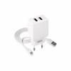 Зарядное устройство XO L75 2USB/2.4A + Lightning White (XO-L75-L) - Image 1