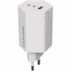 Зарядний пристрій Canyon HEXAGON 65 GaN 65W 2xPD 1xQC EU White (CND-CHAHEX65W) - Image 1