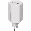 Зарядное устройство Canyon HEXAGON 65 GaN 65W 2xPD 1xQC EU White (CND-CHAHEX65W) - Image 1