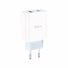 Зарядное устройство HOCO C97A 1xUSB-C PD20W + 1xUSB QC3.0 White (6931474766076) - Image 1