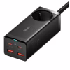 Зарядное устройство Baseus AC + 2xUSB-C 100W + 2xUSB + cable USB-C to USB-C 100W 1.0m black (PSZM000401) - Image 1