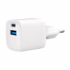 Зарядное устройство Gembird 1xUSB-C PD20W + 1xUSB QC3.0 white (TA-UC-PDQC20-W-01) - Image 1