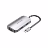 Концентратор Vention USB3.1 Type-C --> HDMI/VGA/USB 3.0/PD 100W Hub 4-in-1 (TOAHB) - Image 1