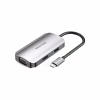 Концентратор Vention USB3.1 Type-C --> HDMI/VGA/USB 3.0/PD 100W Hub 4-in-1 (TOAHB) - Image 1
