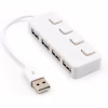 Концентратор Voltronic USB 2.0 to 4xUSB with LED buttons white (YT-H4L-W) - Image 1