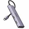 Концентратор Ugreen USB-C to 2xUSB 3.0 + 2xUSB-C CM473 gray (15395) - Image 1