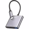 Концентратор XO USBC to USBCPD100W + HDMI 4K30Hz + USB 3.0 grey (HUB011.tranish) - Image 1