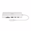 Концентратор D-Link USB-C 10-in-1 2xHDMI + 1xRJ45 1000Mbps + 2xUSB-C + USB 3.1 + USB 3.0 + SD + TF silver (DUP-A01) - Image 1