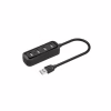 Концентратор Vention USB 2.0 to 4xUSB 2.0 0.15m black (VAS-J43-B015) - Image 1