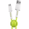 Дата кабель USB 2.0 AM to Micro 5P 1.0m Soft white/lime Pixus (4897058531176) - Image 1