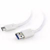 Дата кабель USB 3.0 AM to USB-C 0.1m Cablexpert (CCP-USB3-AMCM-W-0.1M) - Image 1