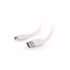Дата кабель USB 3.0 AM to USB-C 0.1m Cablexpert (CCP-USB3-AMCM-W-0.1M) - Image 1