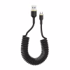 Дата кабель USB 2.0 AM to Micro 5P 1.0m spiral black ColorWay (CW-CBUM051-BK) - Image 1