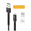 Дата кабель USB-A to Lightning 1.0m 2.4А black ColorWay (CW-CBUL063-BK) - Image 1