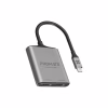 Перехідник USB-C to 2xHDMI 4K Promate (medialink-h2.grey) - Image 1