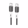 Дата кабель USB-C to USB-C 1.0m 3A 60W silicone black BOROFONE (6974443384802) - Image 1