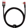 Дата кабель USB-C to Lightning 1.0m 20W 90° corner black/red Baseus (CAVP000220) - Image 1