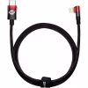 Дата кабель USB-C to Lightning 1.0m 20W 90° corner black/red Baseus (CAVP000220) - Image 1