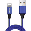 Дата кабель USB 2.0 AM to Lightning 1.8m navy blue Baseus (CALYW-A13) - Image 1