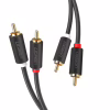 Кабель мультимедийный 2xRCA M to 2xRCA M 1.0m AV104 black Ugreen (30747) - Image 1