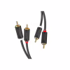 Кабель мультимедийный 2xRCA M to 2xRCA M 1.0m AV104 black Ugreen (30747) - Image 1